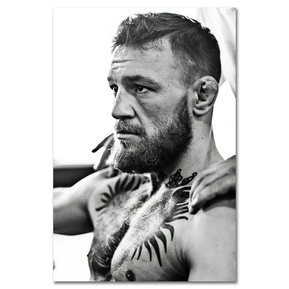 Conor McGregor Fighting Boxing Sport Player Silk Fabric Wall Poster Art Decor Sticker Bright