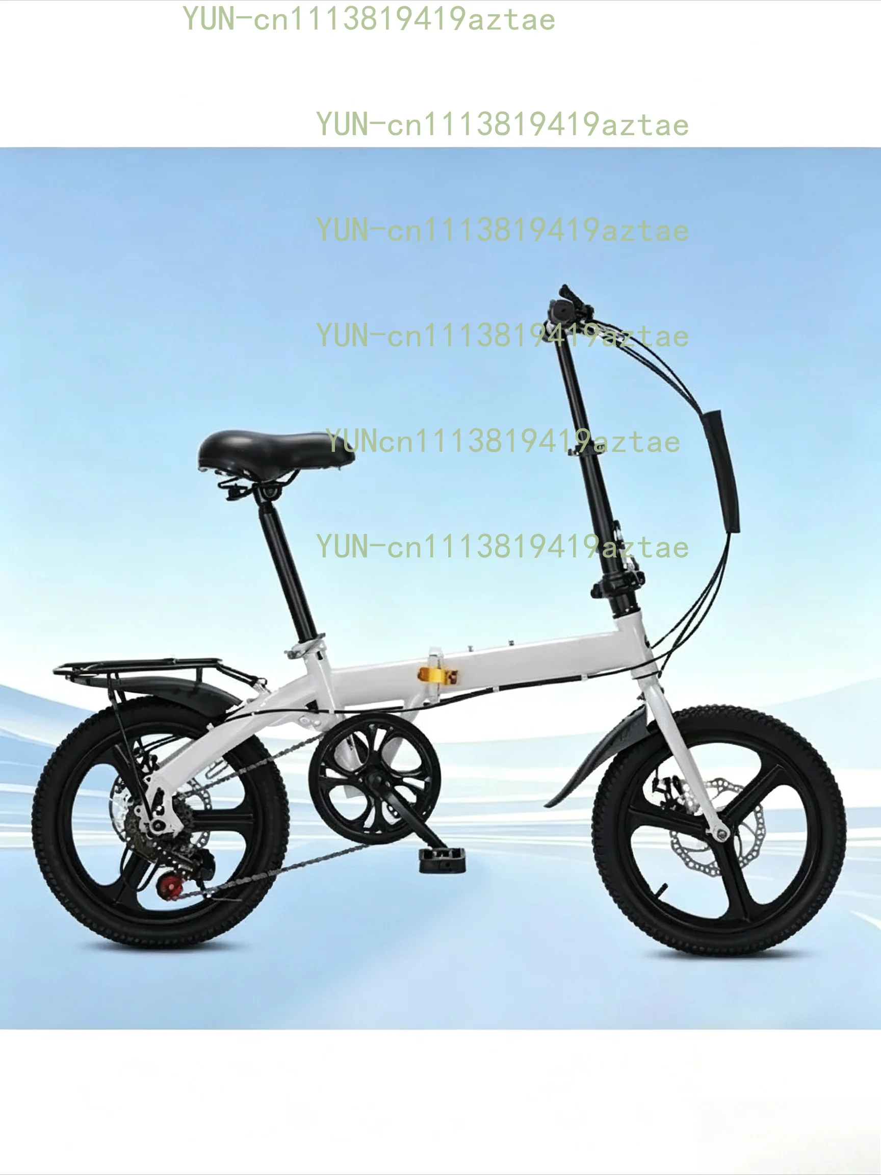 20 Inch Variable Speed Folding Bicycle, Ultra-Light Small Pedal Bike for Men and Women Students