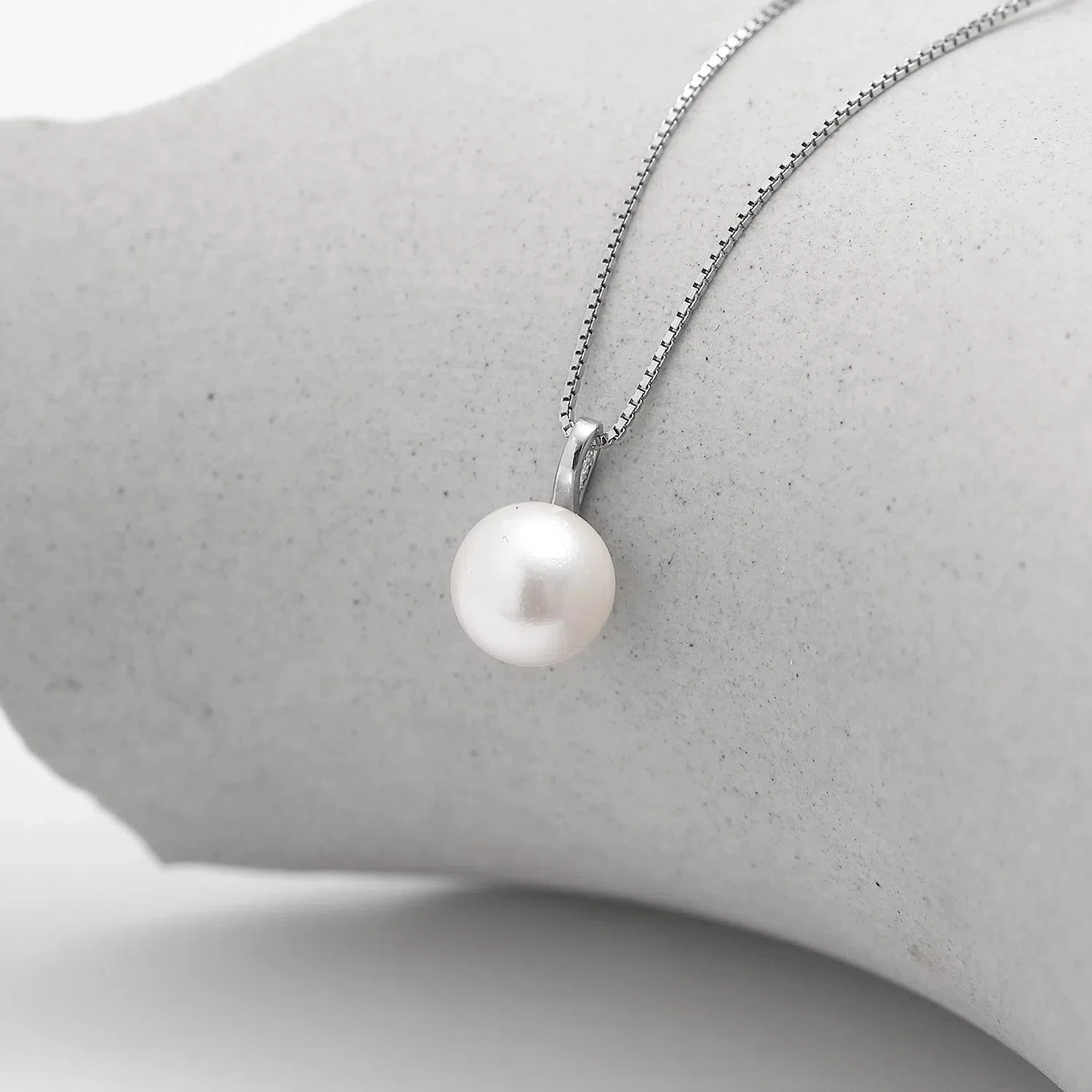 

S925 Sterling Silver Women's Natural Pearl Pendant Necklace Charming Necklace Cute Girl Style Collar Chain Gift Party Ornament