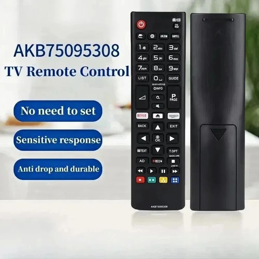 العالمي ABS استبدال 433MHz الذكية التحكم عن بعد التلفزيون ل AKB75095308 LED تلفاز LCD التحكم لجهاز عرض التلفزيون الذكي