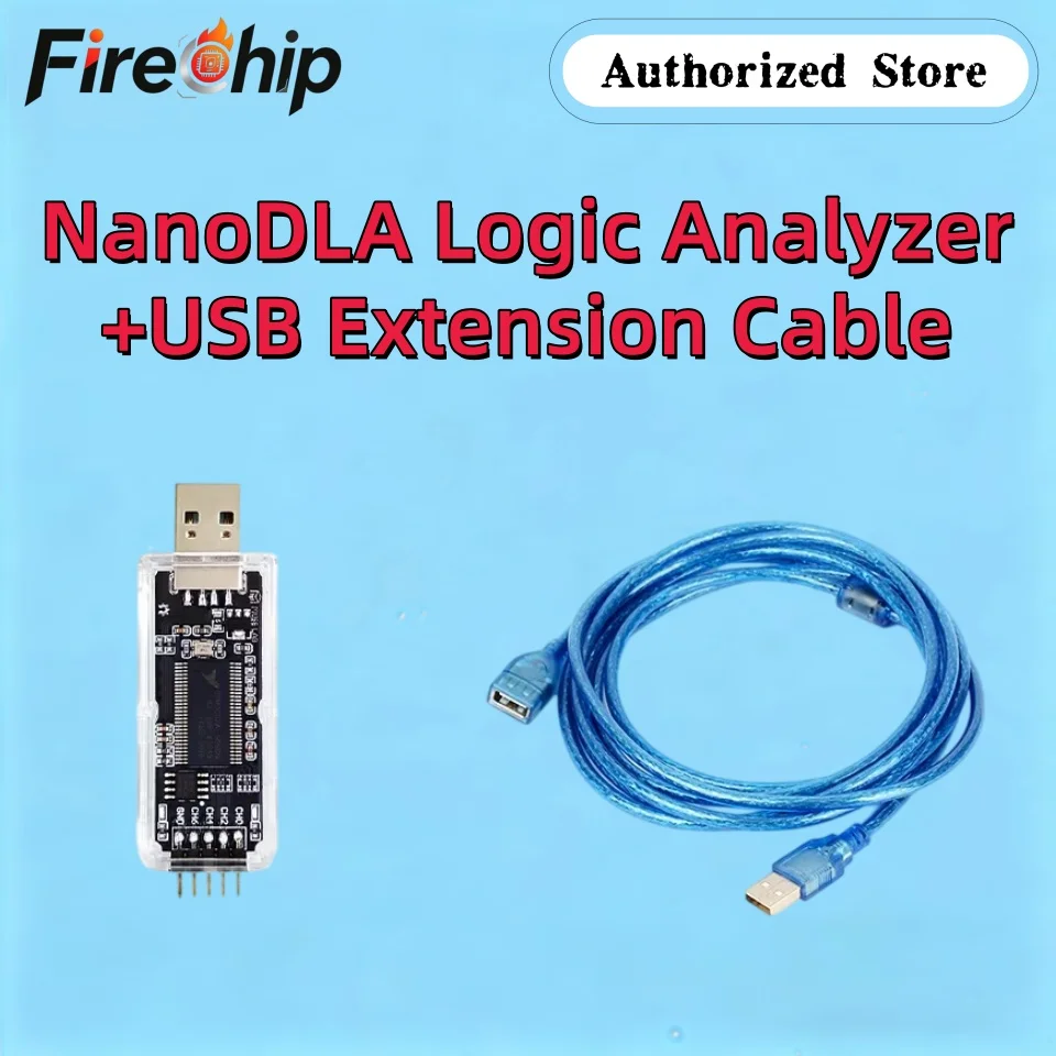 NanoDLA Logic Analyzer ARM FPGA Debugging Tool Protocol Analysis 24MHz Sampling Rate 8 Channels Open Source Sigrok PulseView