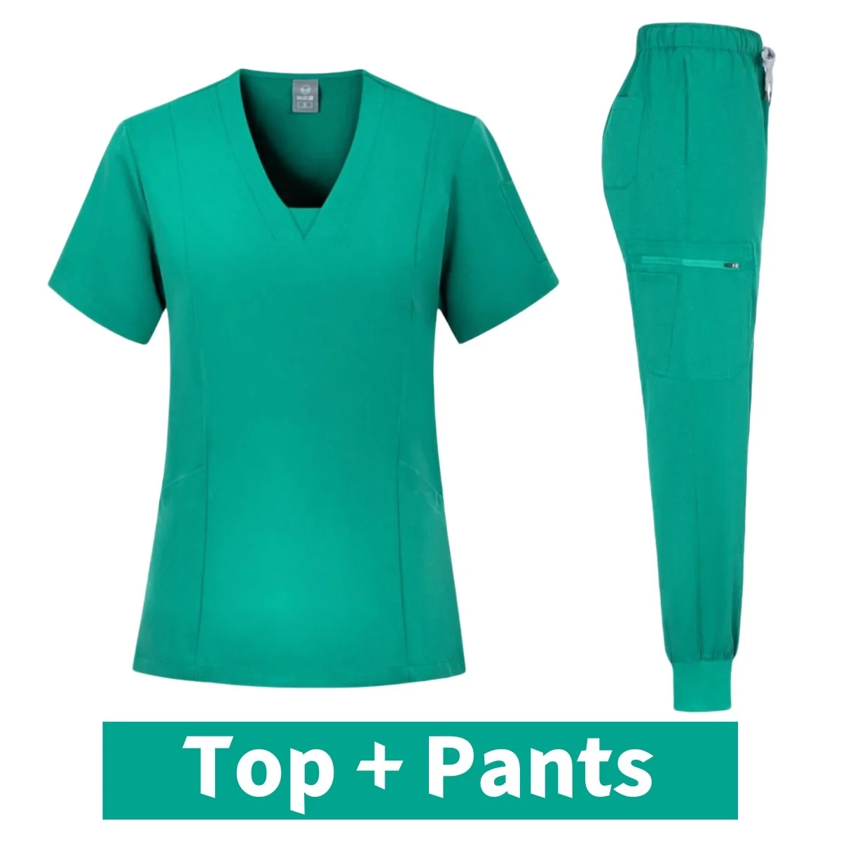 Trs modische neue Stil medizinische Krankenhaus Krankens ch wester Uniform Frauen Peeling Bluse Medicale Femme Uniformen Frauen Jogger Peeling Set