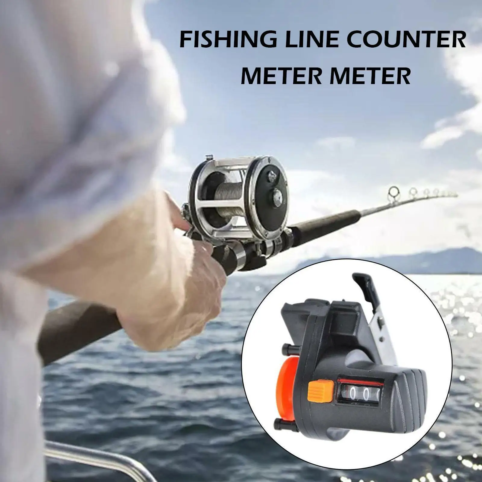 

Fishing Line Depth Sounder Fishing Line Meter 999m Counter Small Size Light Weight Outdoor Easy Carry Fishing Tool Accessories