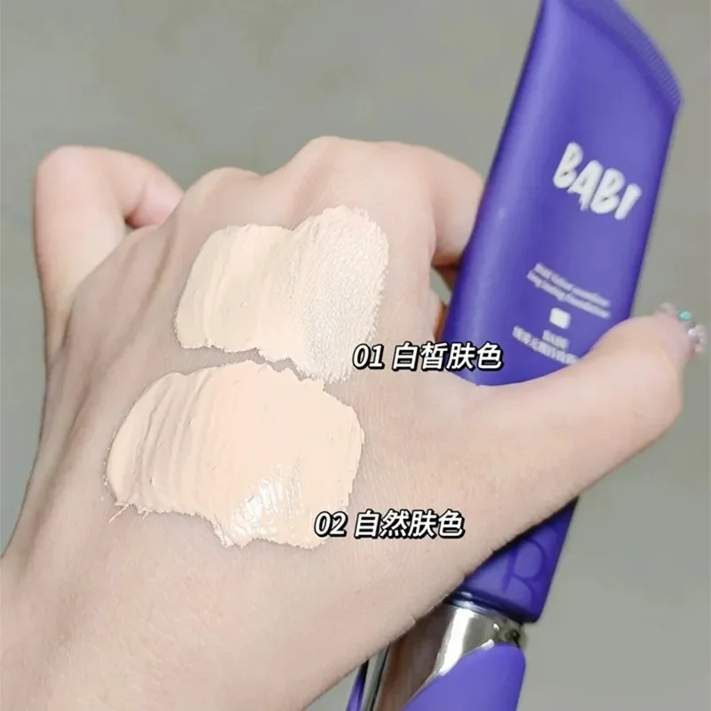 BABI Liquid Foundation Cream Velvet Flawless Holding Makeup Full Coverage Concealer Brighten Skin Tone Rare Beauty Cosmetics