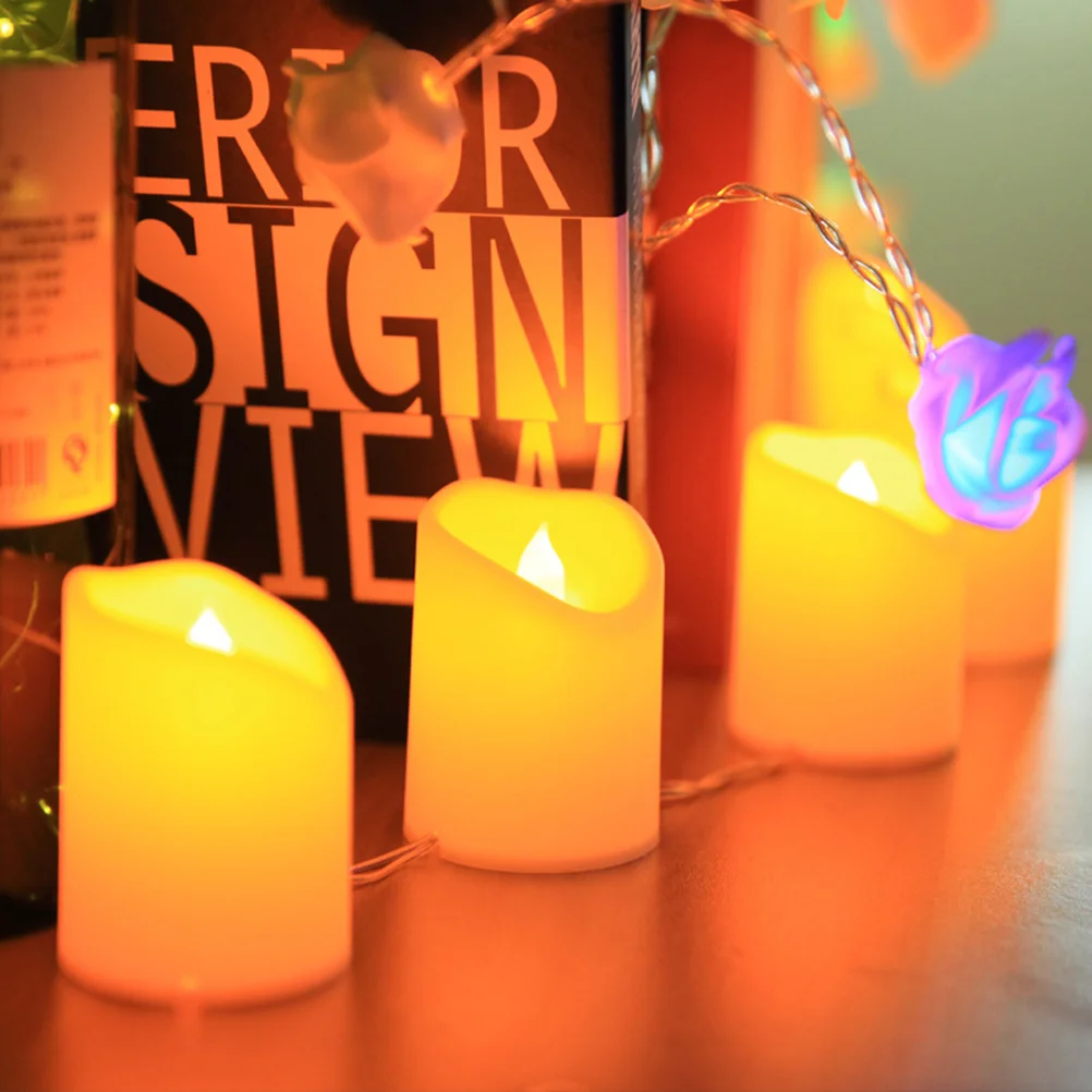 

1.5m LED String Lights Realistic Glitter Finish Flameless Safe Low Power Consumption Bright Warm White for Pet