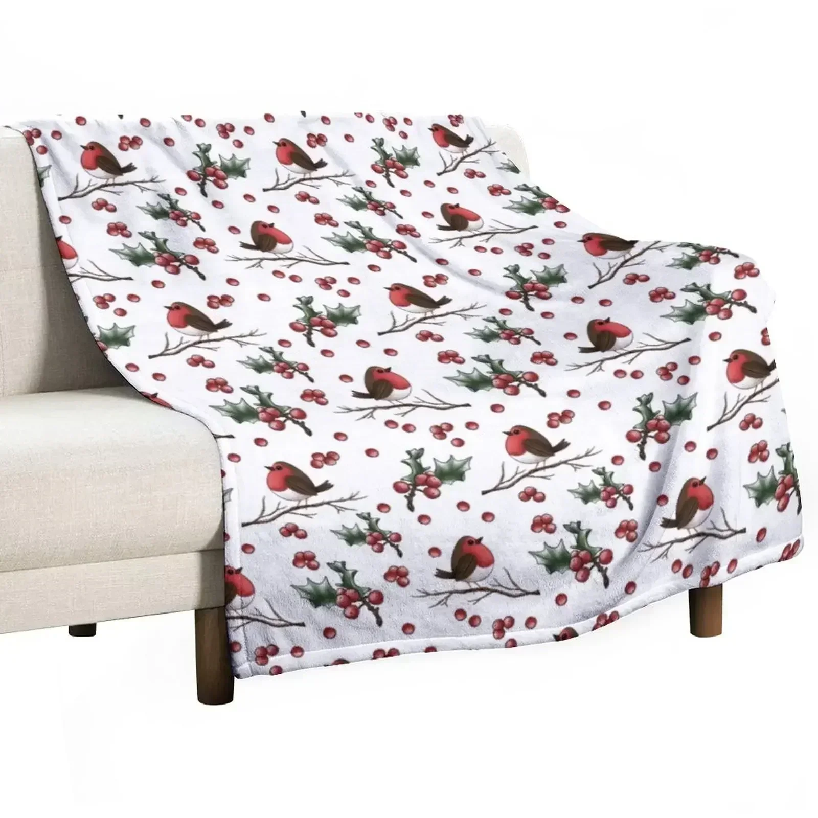 Red Robin Throw Blanket Sleeping Bag warm for winter Stuffeds Tourist Soft Beds for sofa Blankets