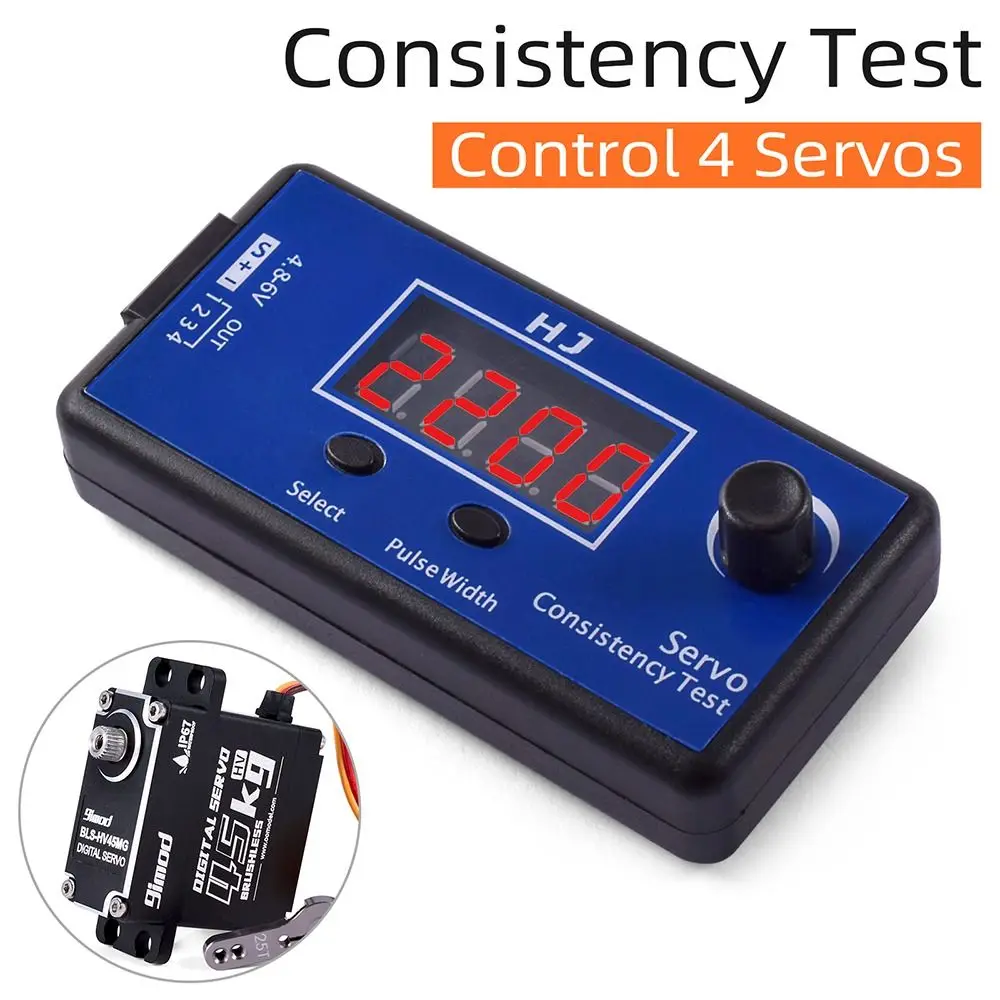 Mini DC 4.8~6V RC Servo Tester Digital Display Tester Digital Servo Tester 3 Modes ESC Consistency Tester RC Helicopter Airplane