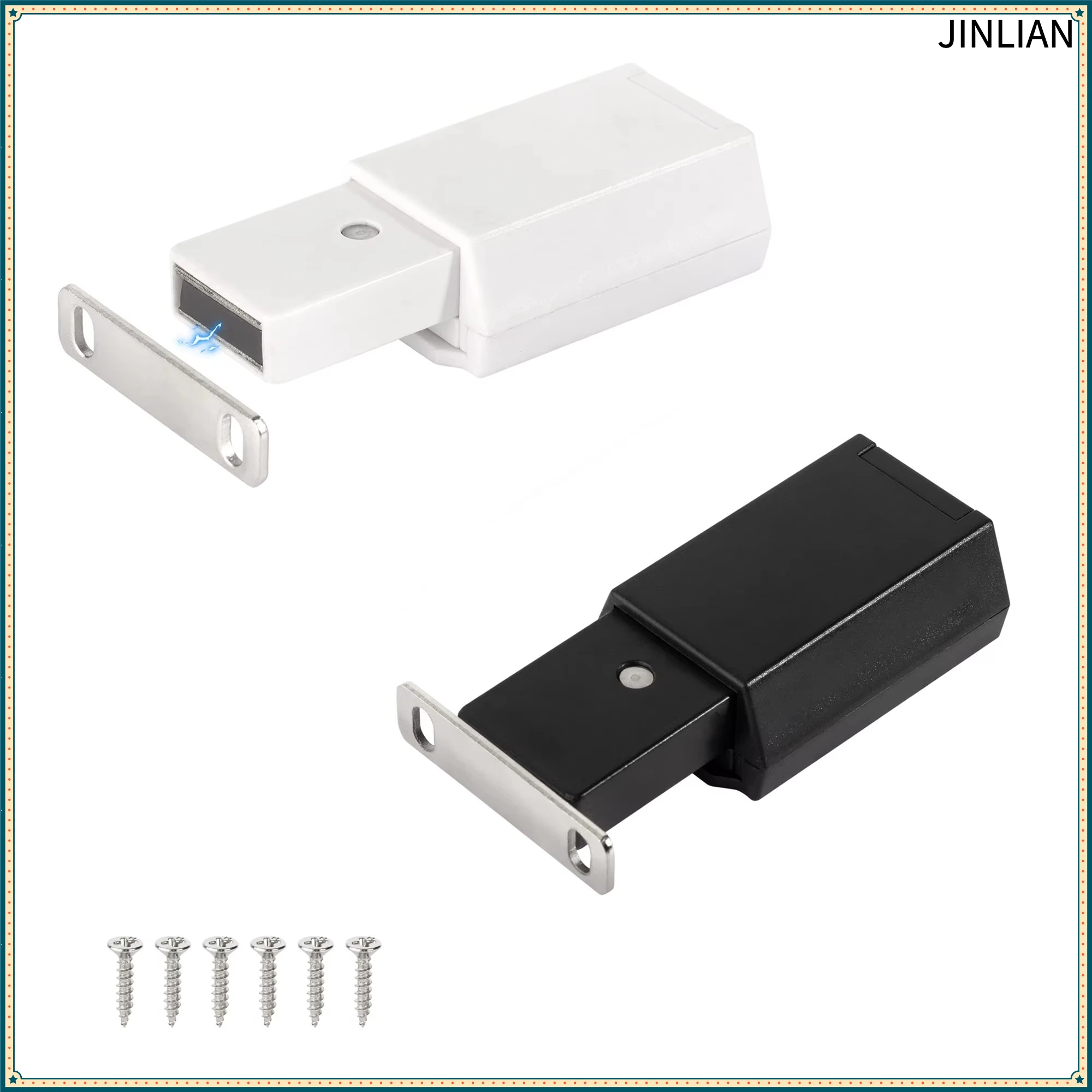 Magnetic Pressure Push To Open Touch Latch Cabinet Doors Rebound Touch Magnet For Closet Cabinet Home Furniture Hardware