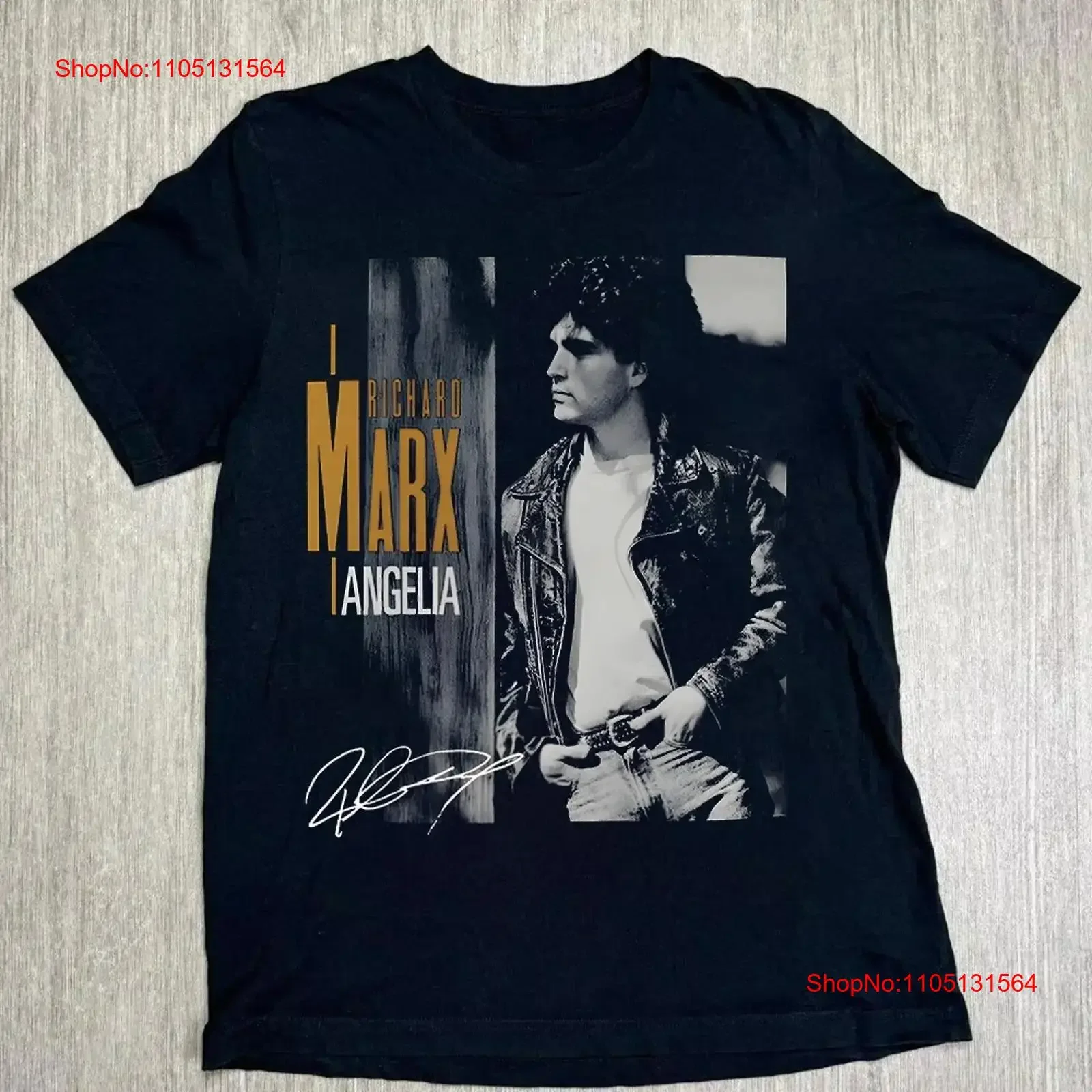 Vintage Richard Marx For Fans Men S 235XL T Shirt 11D468 vintage Washed Casual streetwear Top For Everyday Wear Stretched