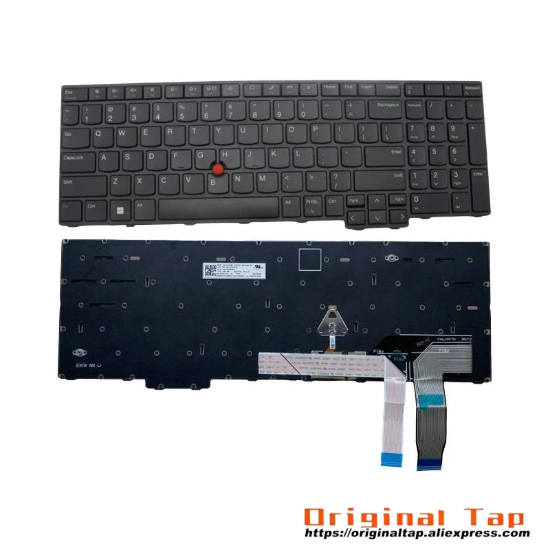 US English Keyboard for Lenovo Thinkpad T16 P16s Gen 2 P16V Gen 1 L15 Gen 4 5N20W68240 5N20W68276 5N20W68312