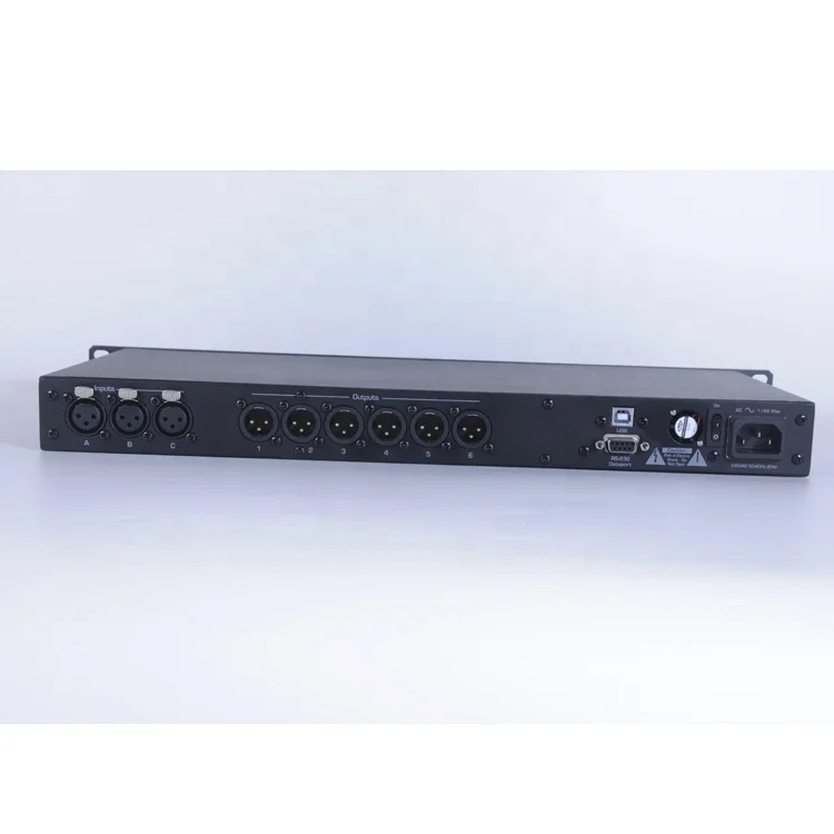 3.6SP DriveRack 3 em 6 saídas Processador de sistema de áudio digital Equalizador 3-6-sp Effector de som para concerto/desempenho de palco