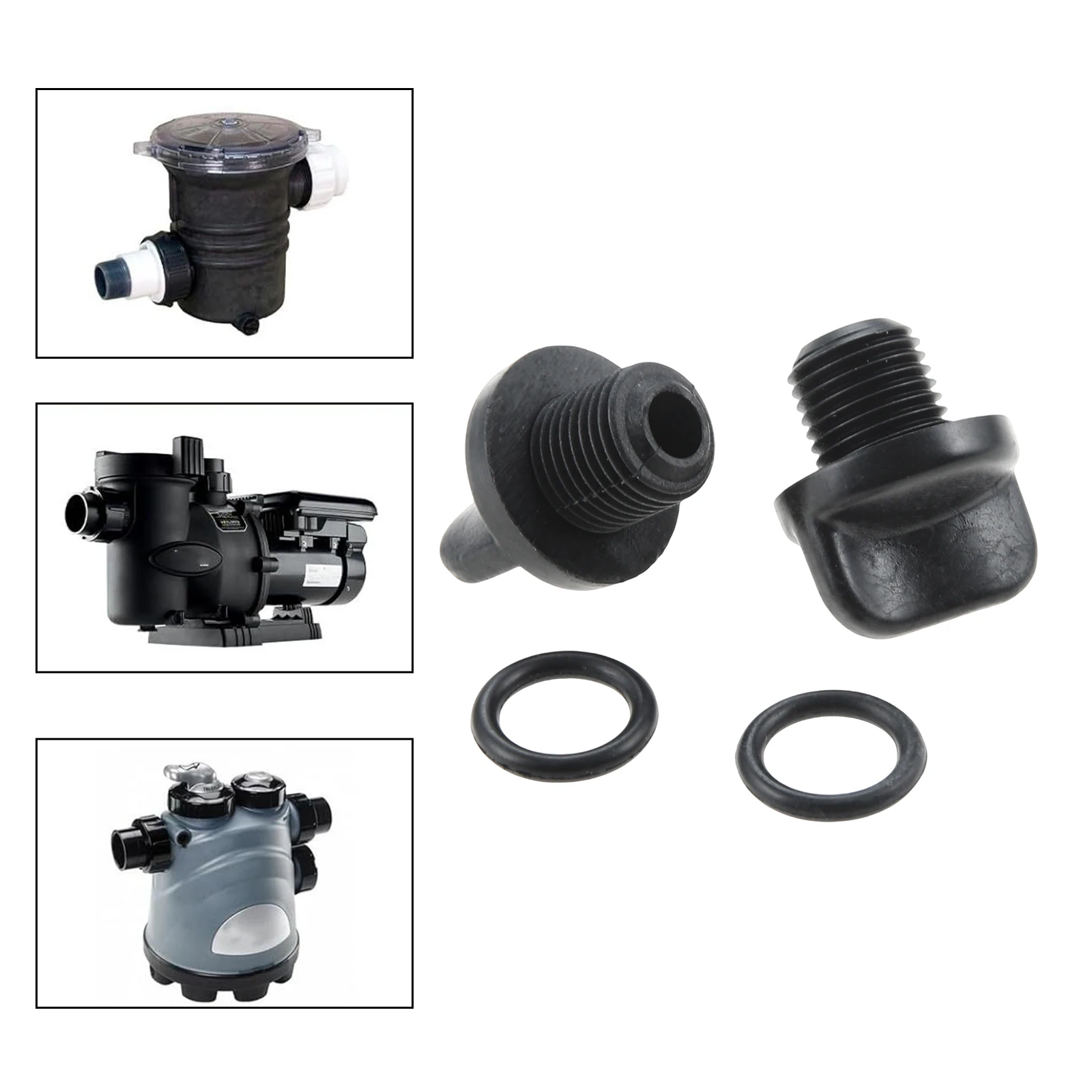 2PCS Pool Pump Drain Plug #R0446000 For Zodiac Legacy LRZE LRZM FSOFT700 FSOFT1400 Pool Replacement Equipment With O-Ring