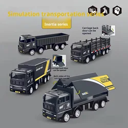 1pc children's game car simulation transport truck container children's inertial vehicle model education toy gift combination