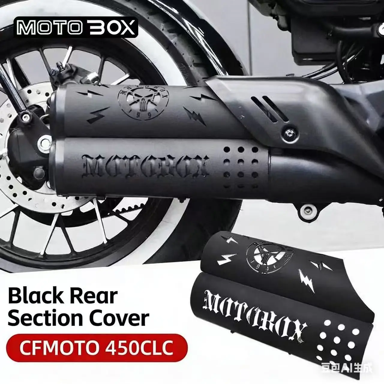 

Personalizado para CLC450 silenciador de escape de motocicleta tubo protector térmico cubierta protectora