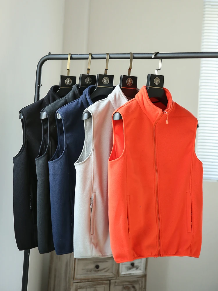 

Double-Sided Fce Warm Casual Leisure Men's Vest oulder Pad Jaet Trendy Autumn Winter New Sle Stand Collar Layering O...