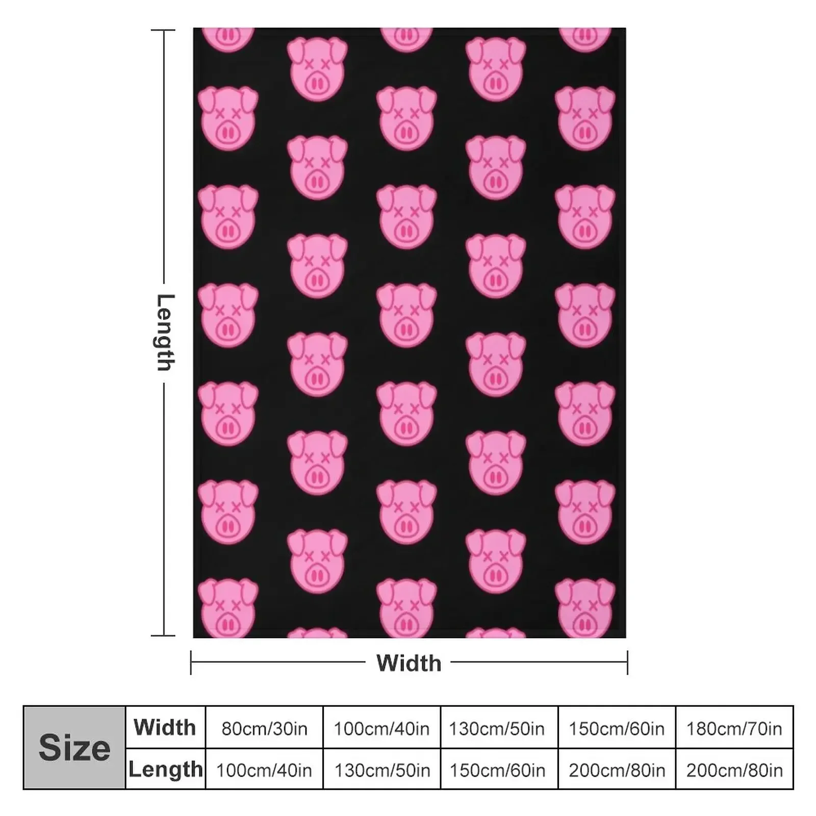 New Shane Dawson Pig Merch Jeffree Star Throw Blanket funny gift christmas gifts Thermal Plaid Blankets