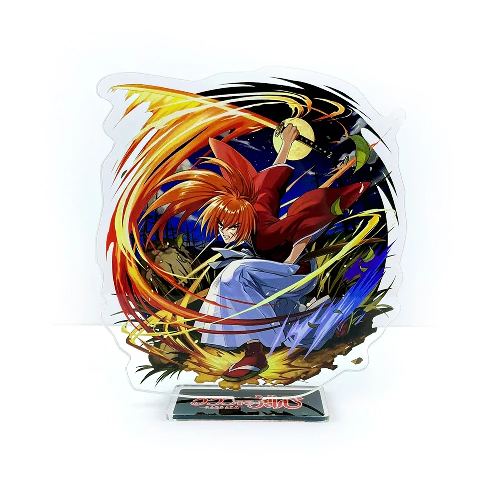 Rurouni Kenshin Himura Kenshin battling acrylic stand figure model plate holder cake topper anime