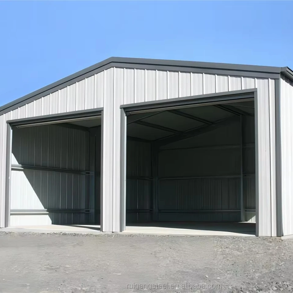 Light Weight Steel Frame Garage Metal Building Prefabricated Steel Structure Buildings Office