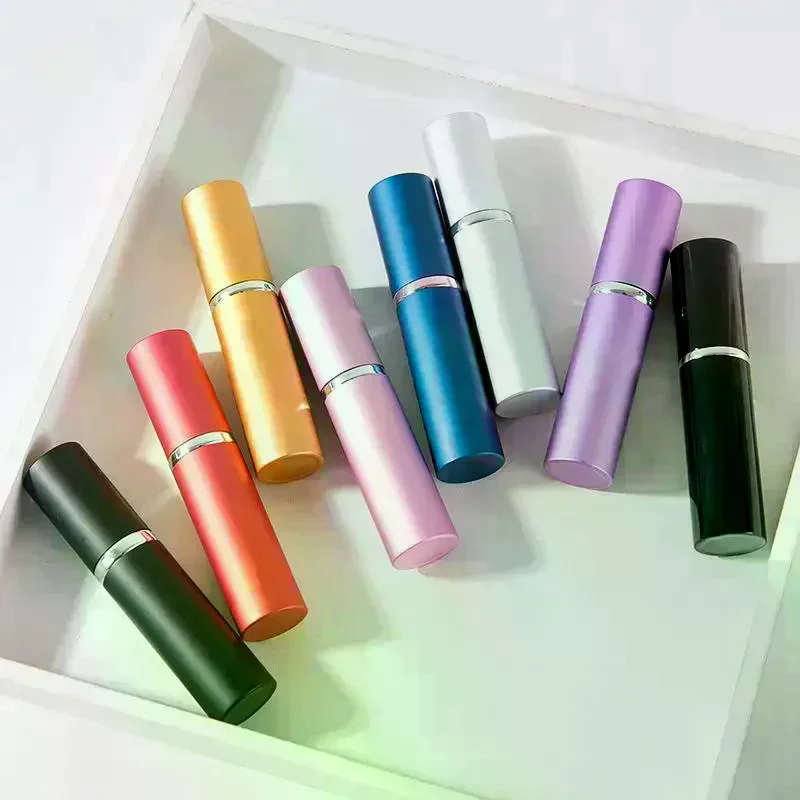 Refillable 5ML Aluminum Perfume Atomizer Leak Proof Design Multiple Color Options For Travel Daily Outings Business Trips