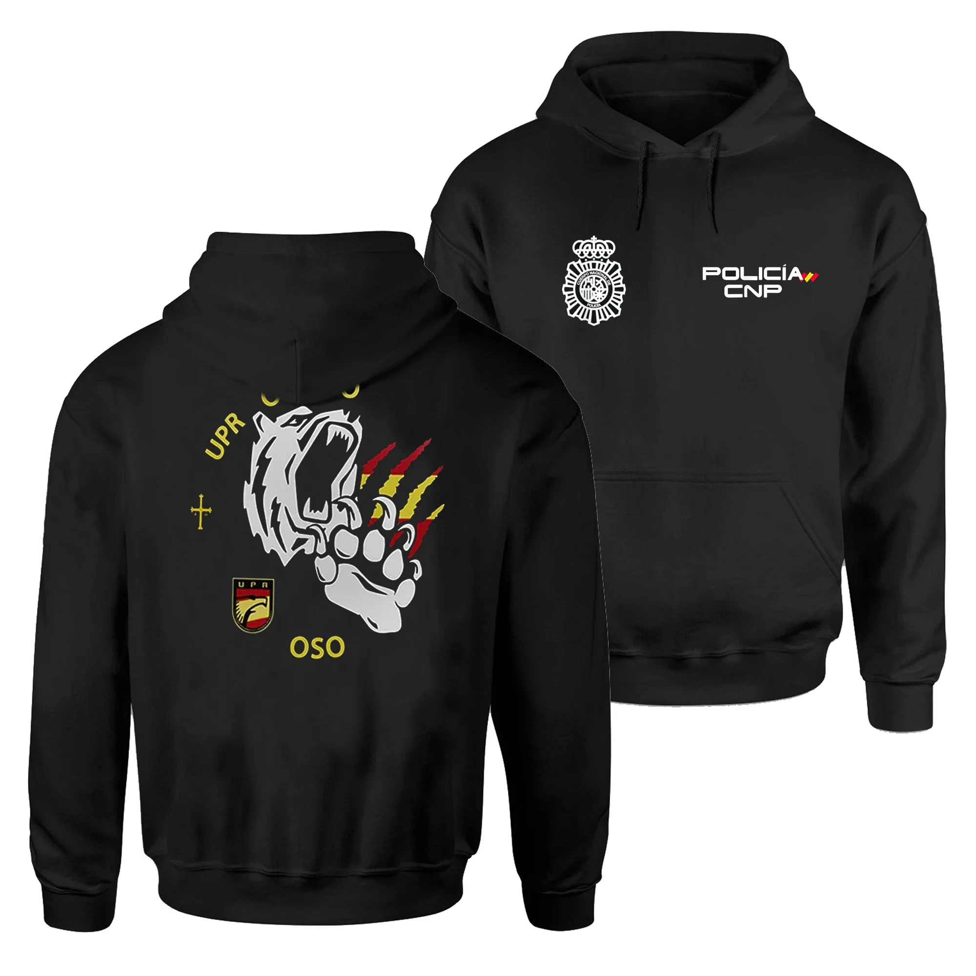 UPR Oviedo Policia Nacional Española Sudadera con capucha Nuevo 100% Algodón Cómodo Casual Sudaderas para hombre Moda Streetwear