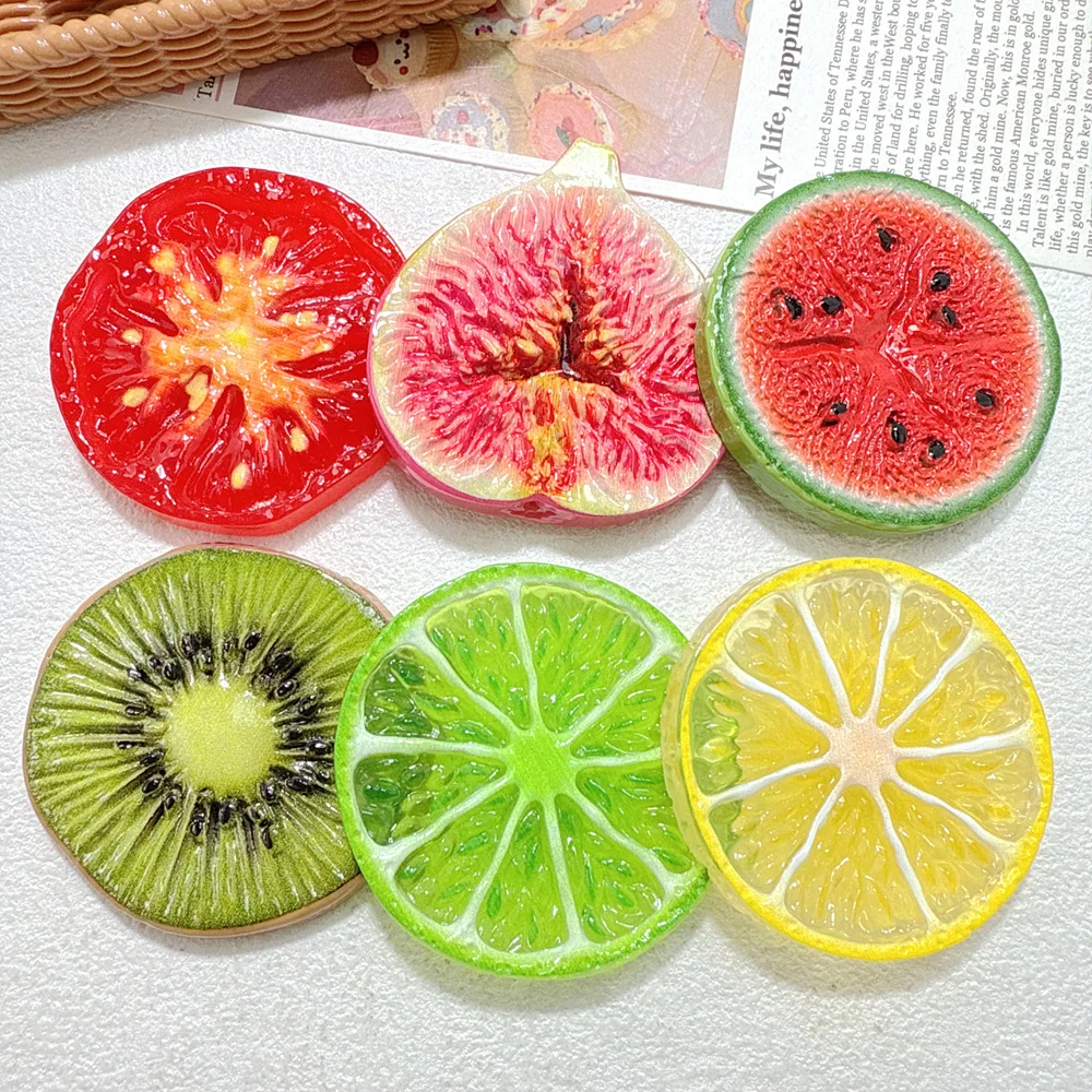 Resin Art Price - 6/60pcs Kawaii Fruit Miniature Food Decor