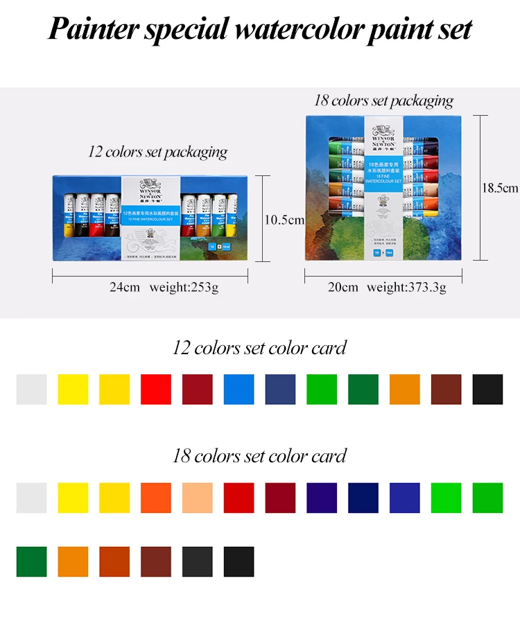 Winsor & Newton 36 Farben Professionelles Aquarellfarben-Set, Pigment, 10 ml, Wasserfarben, Malerei, Kunstbedarf für Künstler – Detail 4