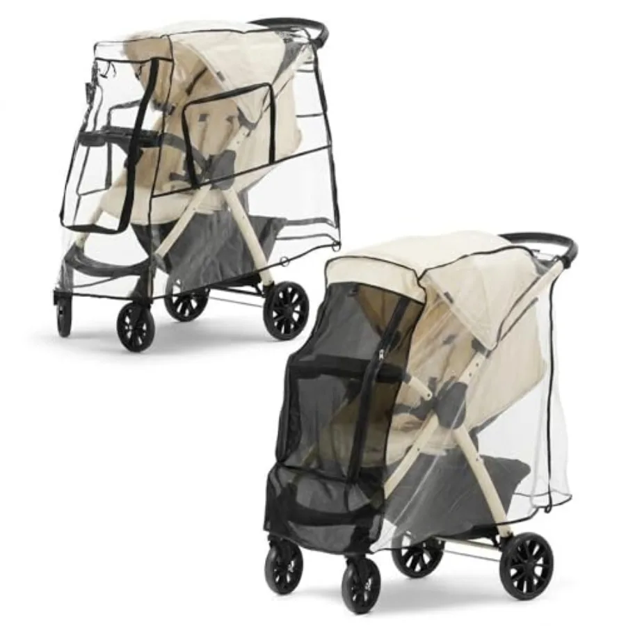 

Large Stroller Sunshade and Rain Cover-Protect Your Baby Stroller from Sun, Rain, Wind, Dust-Built in Mosquito Netting-Universa