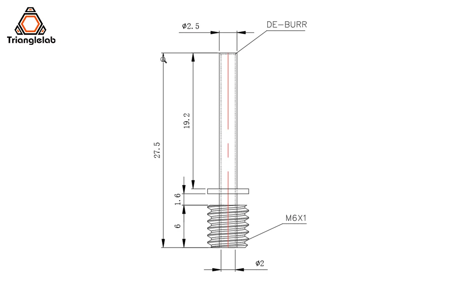 R Trianglelab Mini CHC Hotend Keramik-Heizkern 24V 40W Thermistor 104NT-4-R025H42G 104GT-2 für 3D-Drucker HOTEND – Detail 6