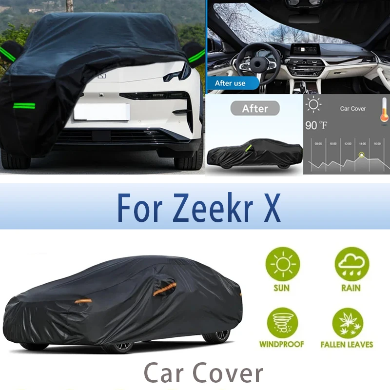 

For Zeekr X Outdoor Protection Full Car Covers Snow Cover Sunshade Waterproof Dustproof Exterior Car accessories