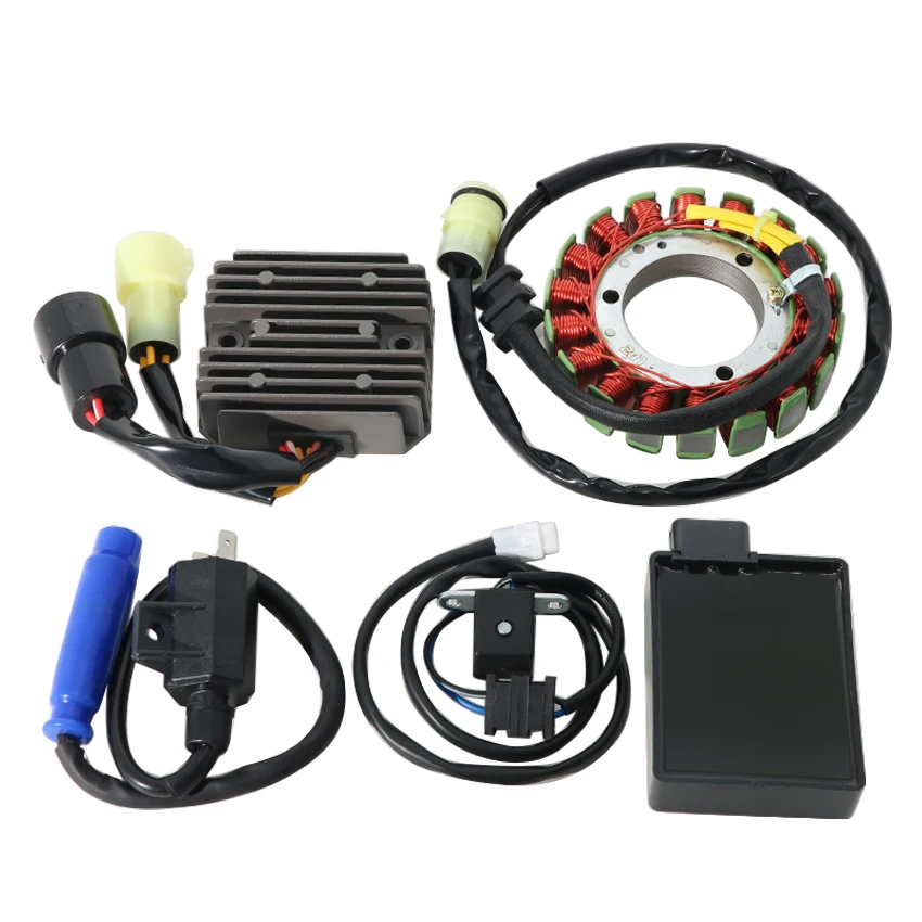 Motorcycle Regulator Rectifier+Ignition Stator Coil+CDI Unit Ass'y INT For Kawasaki KVF400 Prairie 400 21066-1112 21003-1345