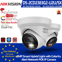 Hikvision DS-2CD2383G2-LI2U/SL DS-2CD2383G2-LI2U/SRB 8MP IP Camera Acusense Smart Hybrid Light Mic Strobe Light Audible Warning