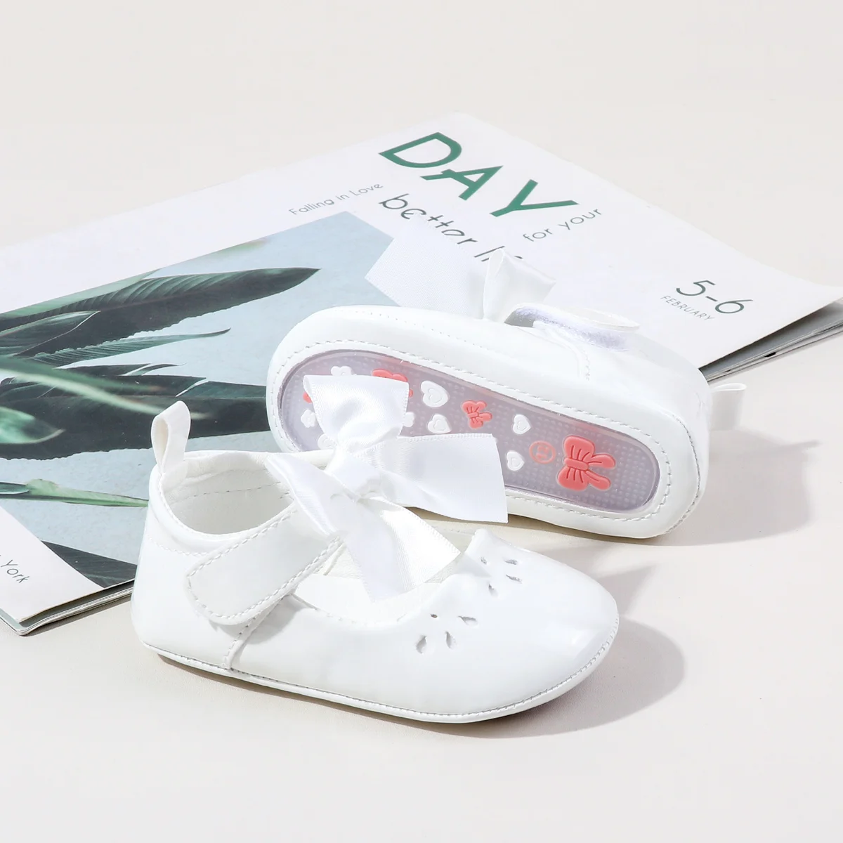 ربيع الخريف طفل الفتيات موضة براءات الاختراع والجلود القوس الكبير الأميرة ماري جينس أحذية الحفلات بلون طالب أحذية مسطحة #6