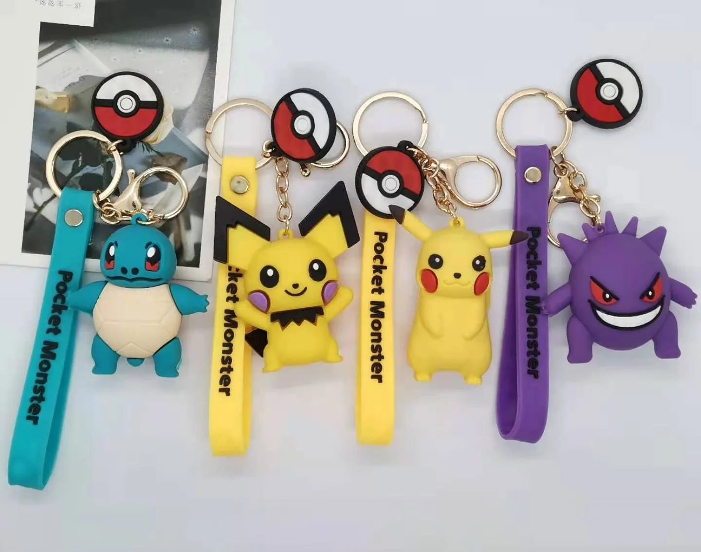 

Creative Cartoon Pet Elf Pickup Genie Turtle Keychain Bag Car Keychain Hanging Accessories Wholesale Anime Cartoon Frind Fashion