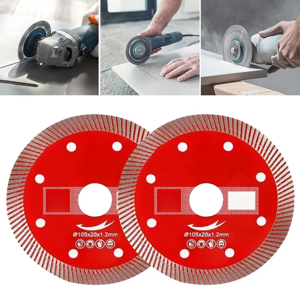 Imagem -02 - Ultra-fino Ondulado Tile Cutting Discos Diamond Dry Cutting Disc Grés Discos para Máquina Angle Grinder