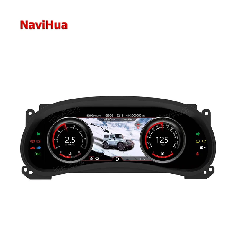 

Navihua 12.3 Inch Linux System LCD Digital Instrument Cluster Car Dashboard Auto Meter for Jeep Wrangler