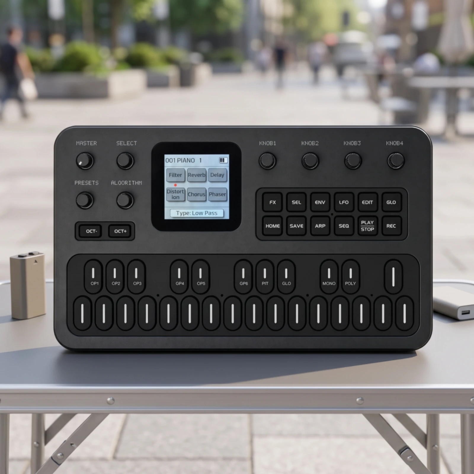 Hands-on USB MIDI Controller Keyboard with Assignable Knobs and Touch Keys for Studio Composition - view 6