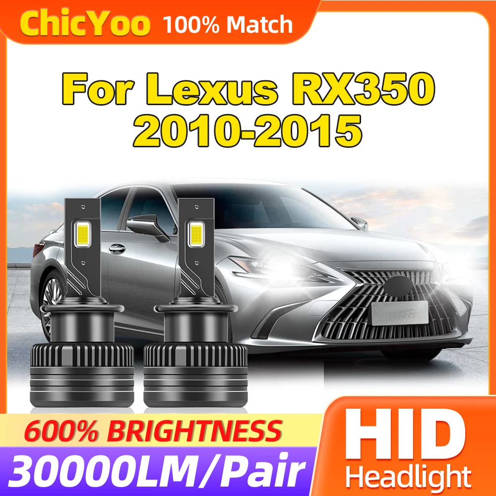 

120W HID Xenon Lights 30000LM Auto Headlamp Bulbs 12V 6000K HID Xenon Headlights For Lexus RX350 2010 2011 2012 2013 2014 2015