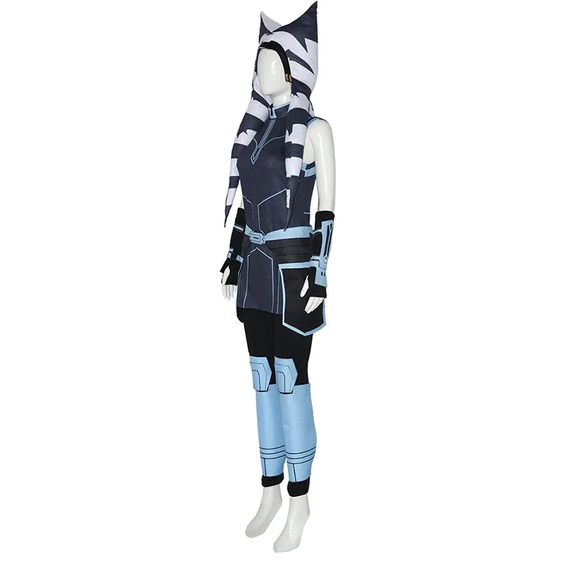 

2025 New Ahsoka Tano Costume for Women and Children, Clone Wars Uniform, Jedi Knight, Halloween Hat ★ ★ ★ hh