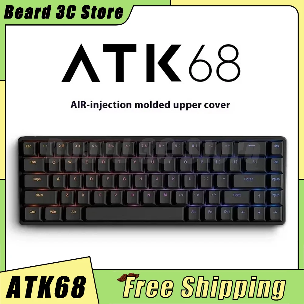 ATK ATK68 Air Mechanical Keyboard Magnetic Switch Armor Limited Hot Swap Gasket RGB Smart Speed E-Sports Gaming Keyboard Custom