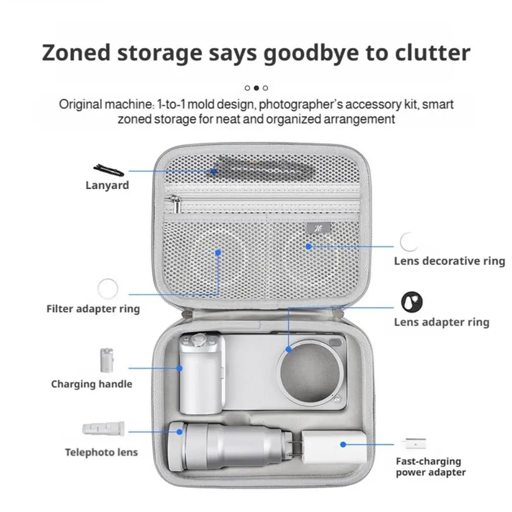 Etui do przechowywania zestawu fotograficznego Vivo X300 Ultra - Torba transportowa na teleobiektyw G2 Ultra i akcesoria — zdjęcie produktu 3
