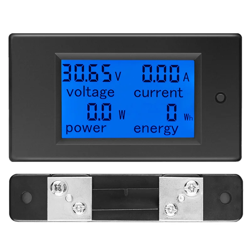 Peacefair PZEM 20A/50A/100A Digital Meter DC 6.5-100V Voltmeter Ammeter Voltage Current Power Energy Detector Car Multimeter