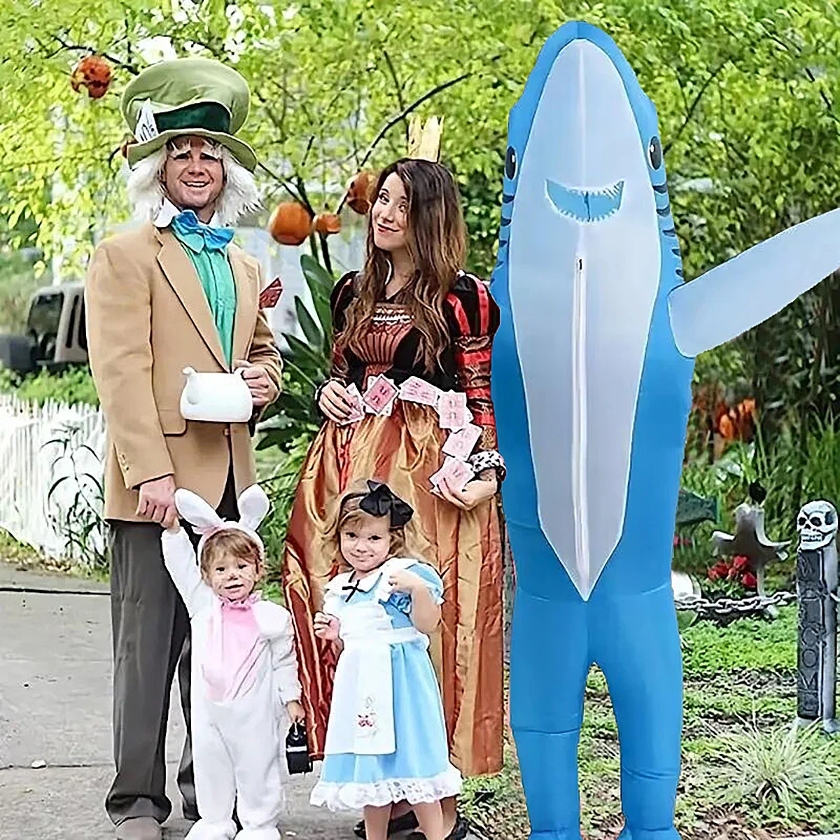 성인 블루 상어 풍선 의상 크리스마스 애니메이션 코스프레 의상 Seafish 상어 마스코트 멋진 파티 역할 놀이 Disfraz