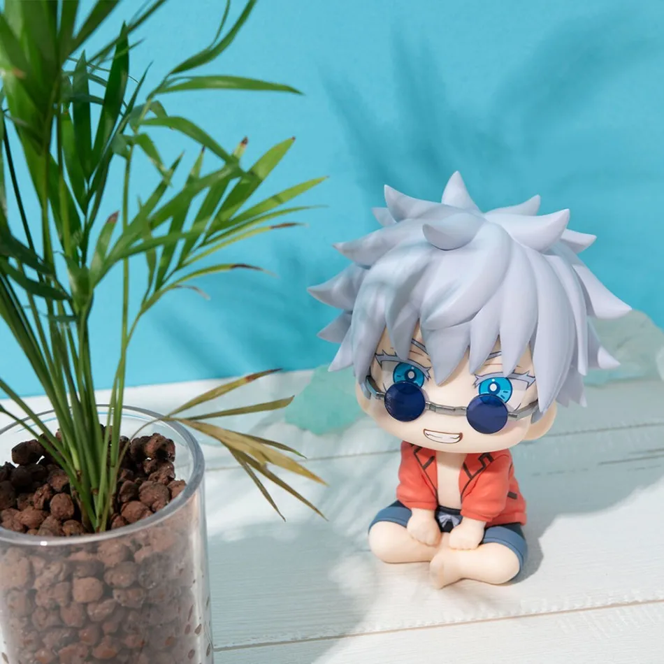 Figurka Anime JJK Geto Suguru, figurka Q edition Satoru Gojo, figurka Geto i Gojo, figurka akcji w pozycji siedzącej, model zabawka, prezent