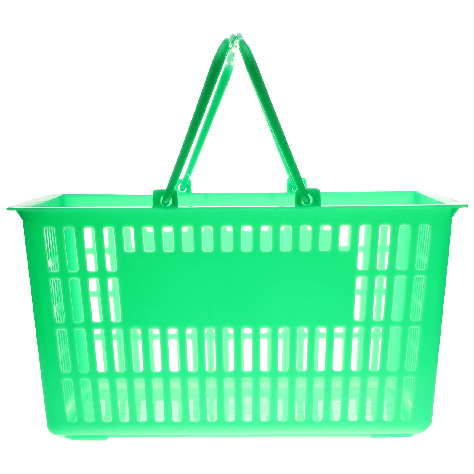 

Thickened Desktop Storage Basket Plastic Organizer Grocery Sundries Bathroom Accessories Handle Large Capacity