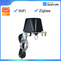 Tuya WiFi or Zigbee Water Valve Gas Shutoff Ball Valve Timer Garden Smart Faucet Controller Support Alexa Google Assistant