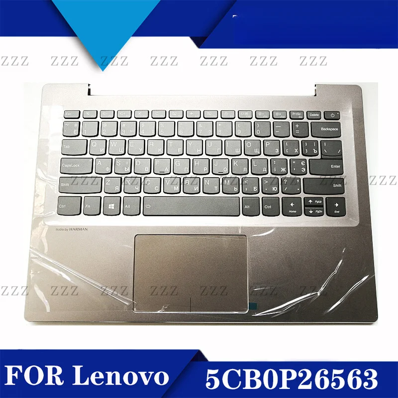 ZZ For Lenovo 520S-14 7000-14 C shell Keyboard Russian Touchpad Gray 5CB0P26563