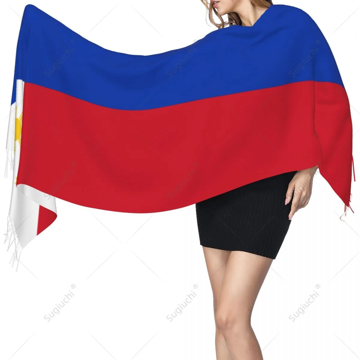 

Philippines Flag Scarf Pashmina Warm Scarves Shawl Wrap Hijab Spring Winter Multifunction Unisex