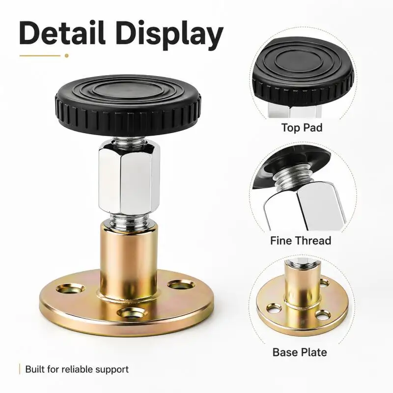 1~5pcs Bed Shock Mount Tools Adjustable Threaded Hardware Firmly Bookshelves Cabinet Sofa Stable Headboard Stopper Support Fixed