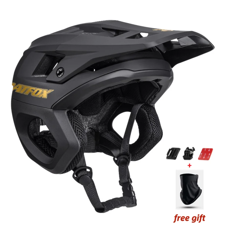 

BATFOX 3/4 Cycling helmet Ear protection helmet Lightweight Breathable Safety Equipment Kids Adults Road MTB bicycle helmets