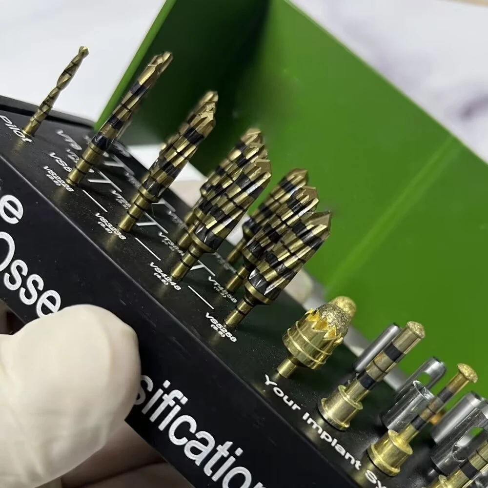 

Набор сверл для зубных имплантатов, состоящий из 29 предметов, титановые инструменты для расширения хребта, резки и прививки костей